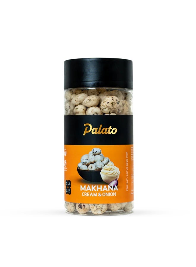 Palato Premium Gourmet Jumbo Size Makhana (Foxnut) Cream & Onion - Image 1